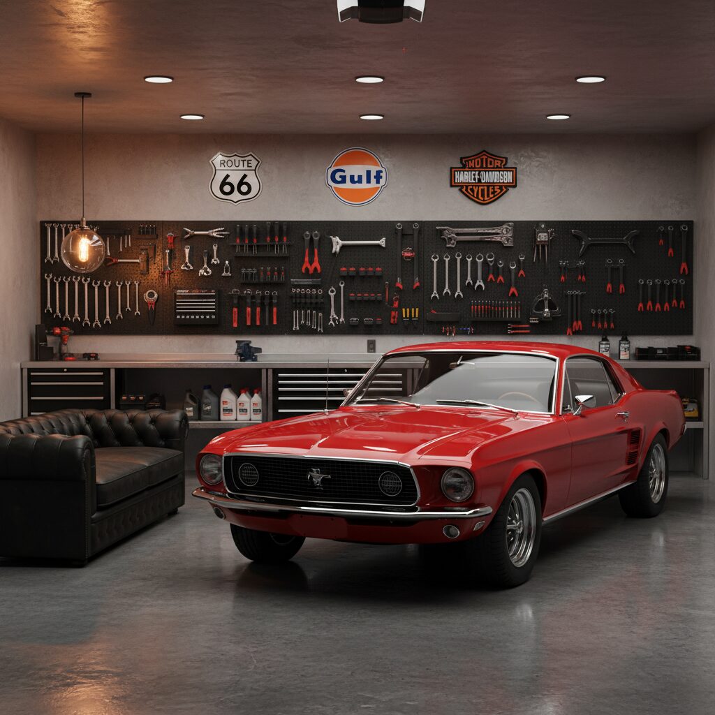 man cave garage ideas