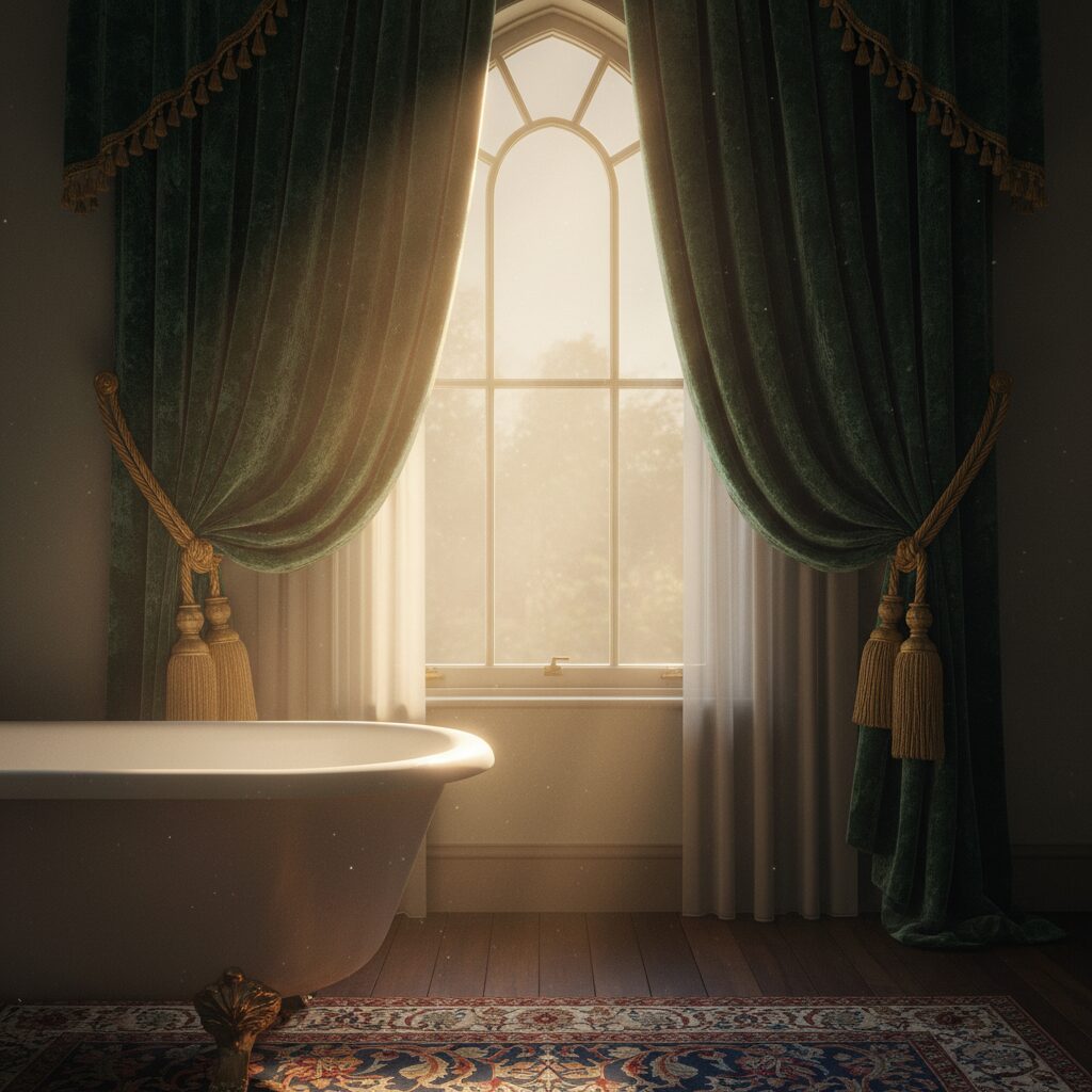 victorian bathroom art