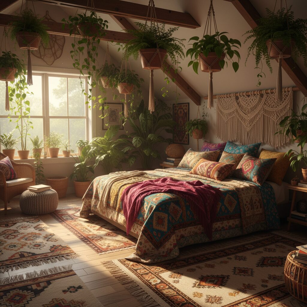 boho attic bedroom ideas
