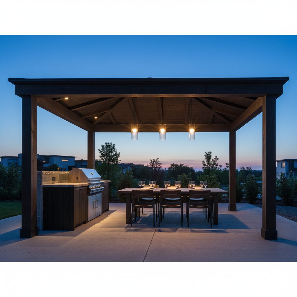 patio ideas with gazebo
