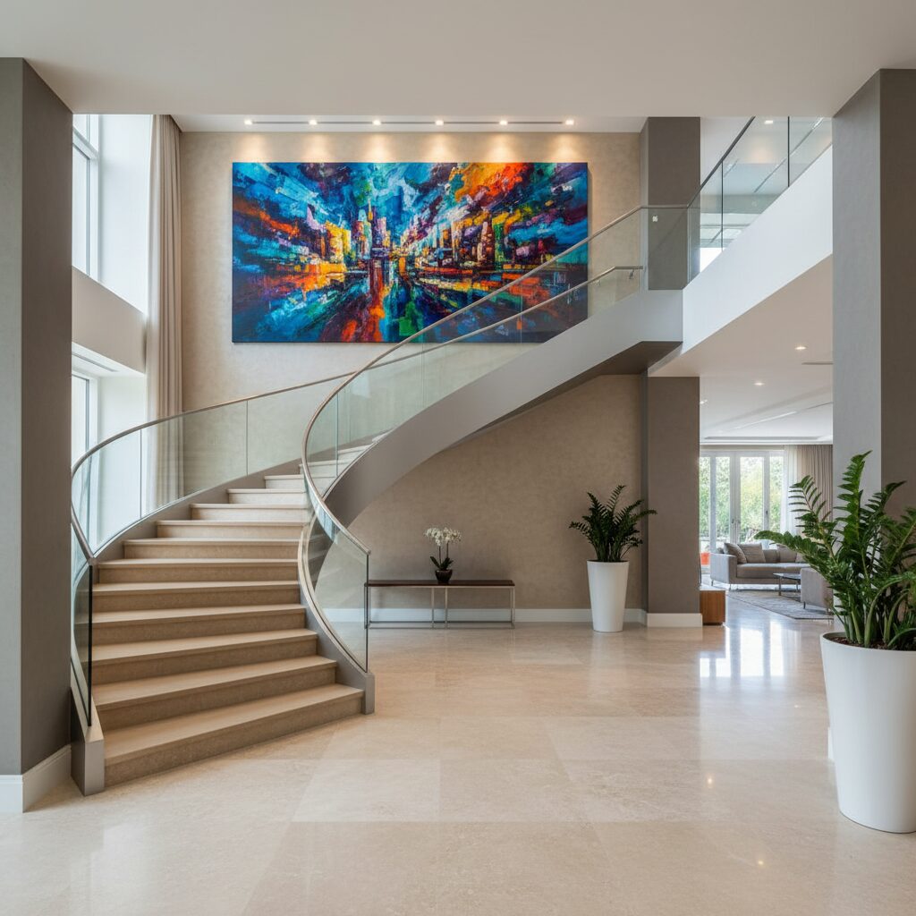 stairs wall decor ideas