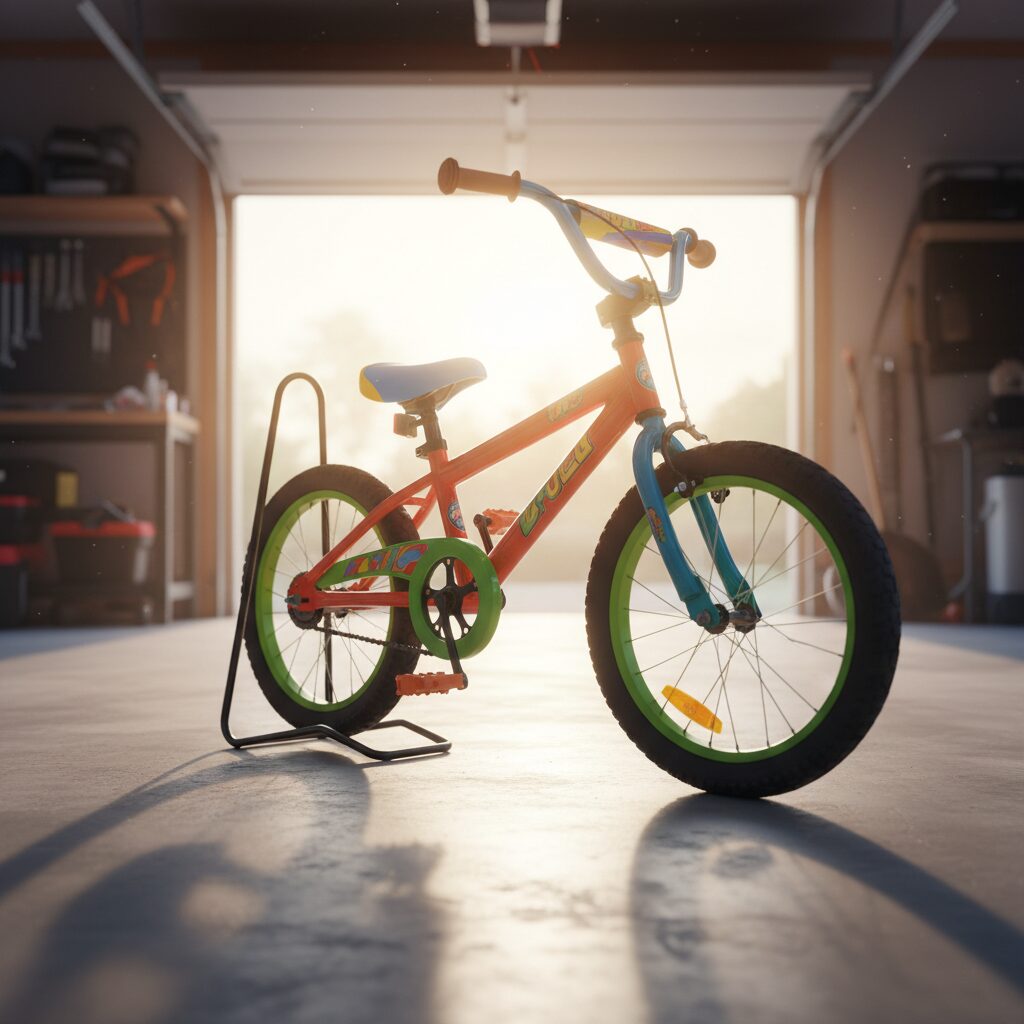 garage bike stand floor