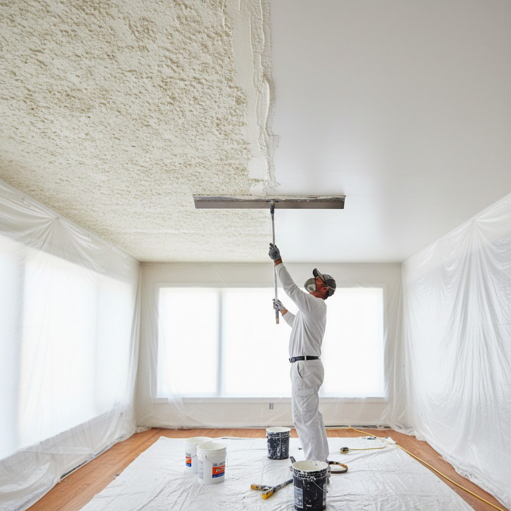 popcorn ceiling asbestos