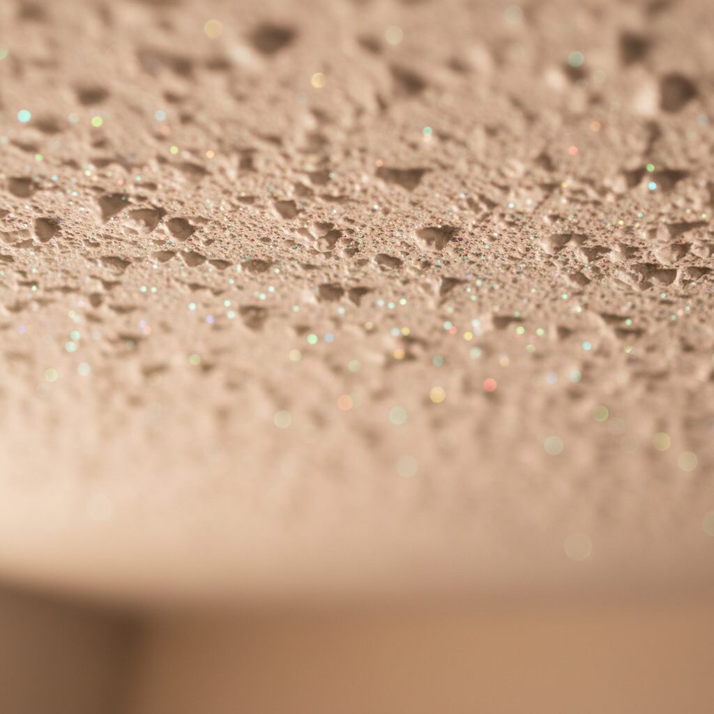 popcorn ceiling glitter