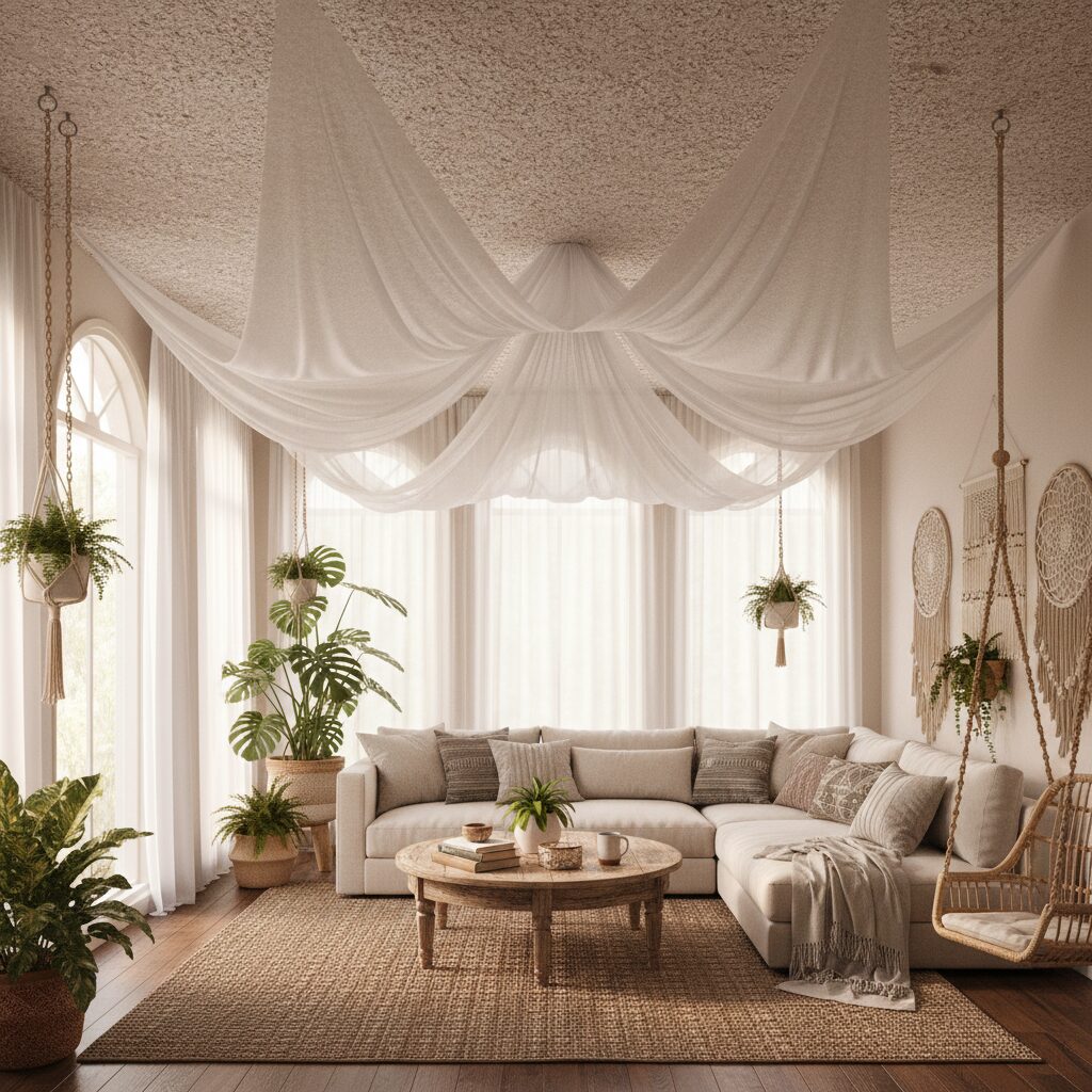 what is popcorn ceiling