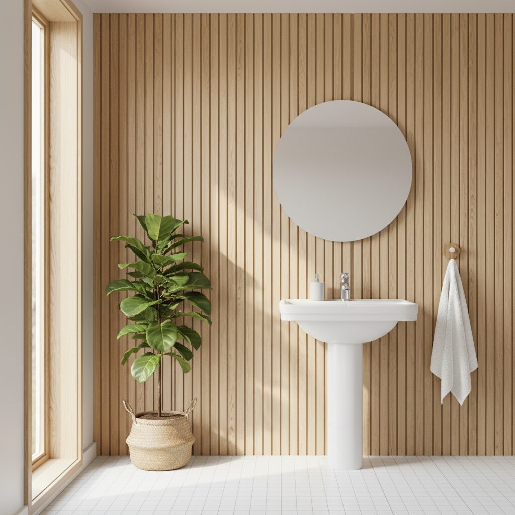 wood panels for bathroom walls