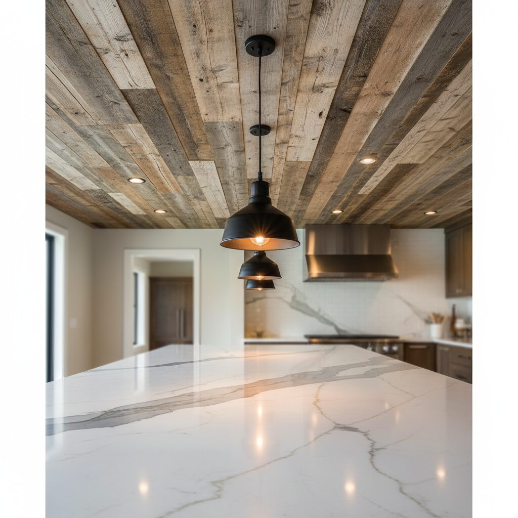 wood plank ceiling ideas