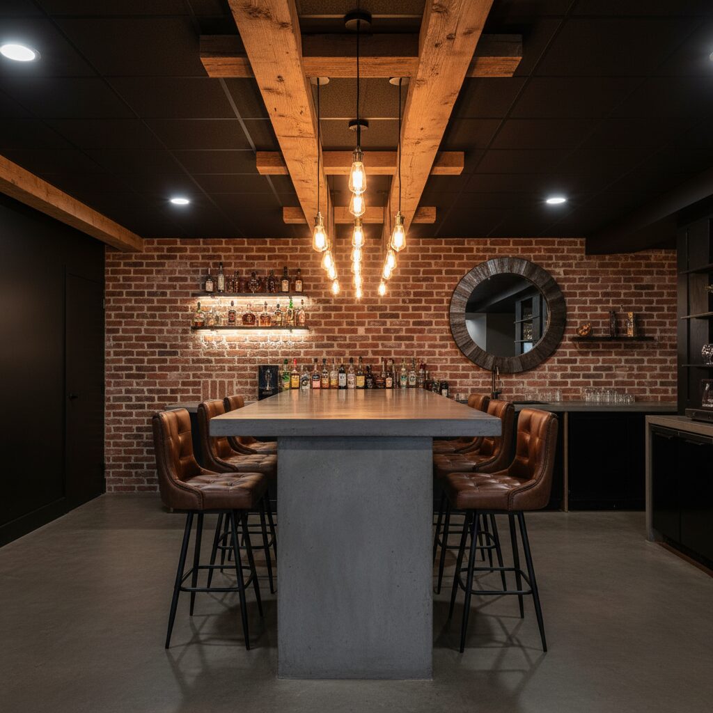 black drop ceiling ideas