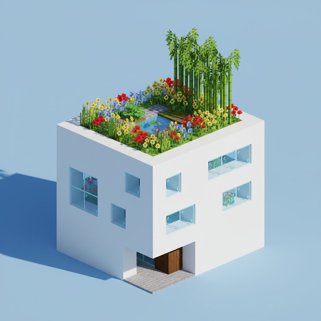 roof designs in minecraft