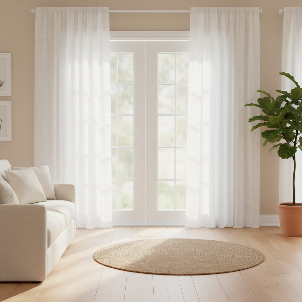 French Door Curtain Ideas