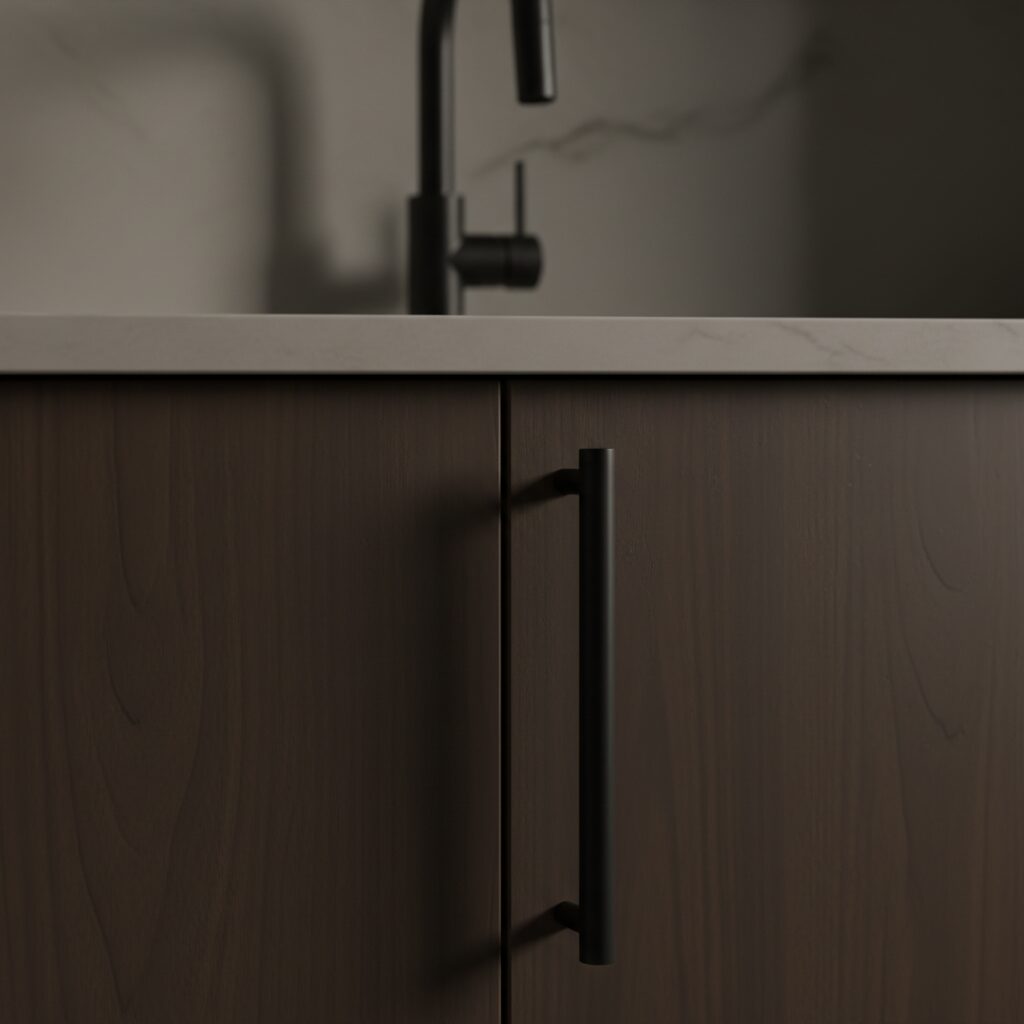 kitchen ideas with brown cabinets