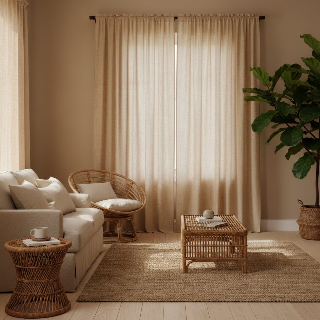 floor ceiling curtains