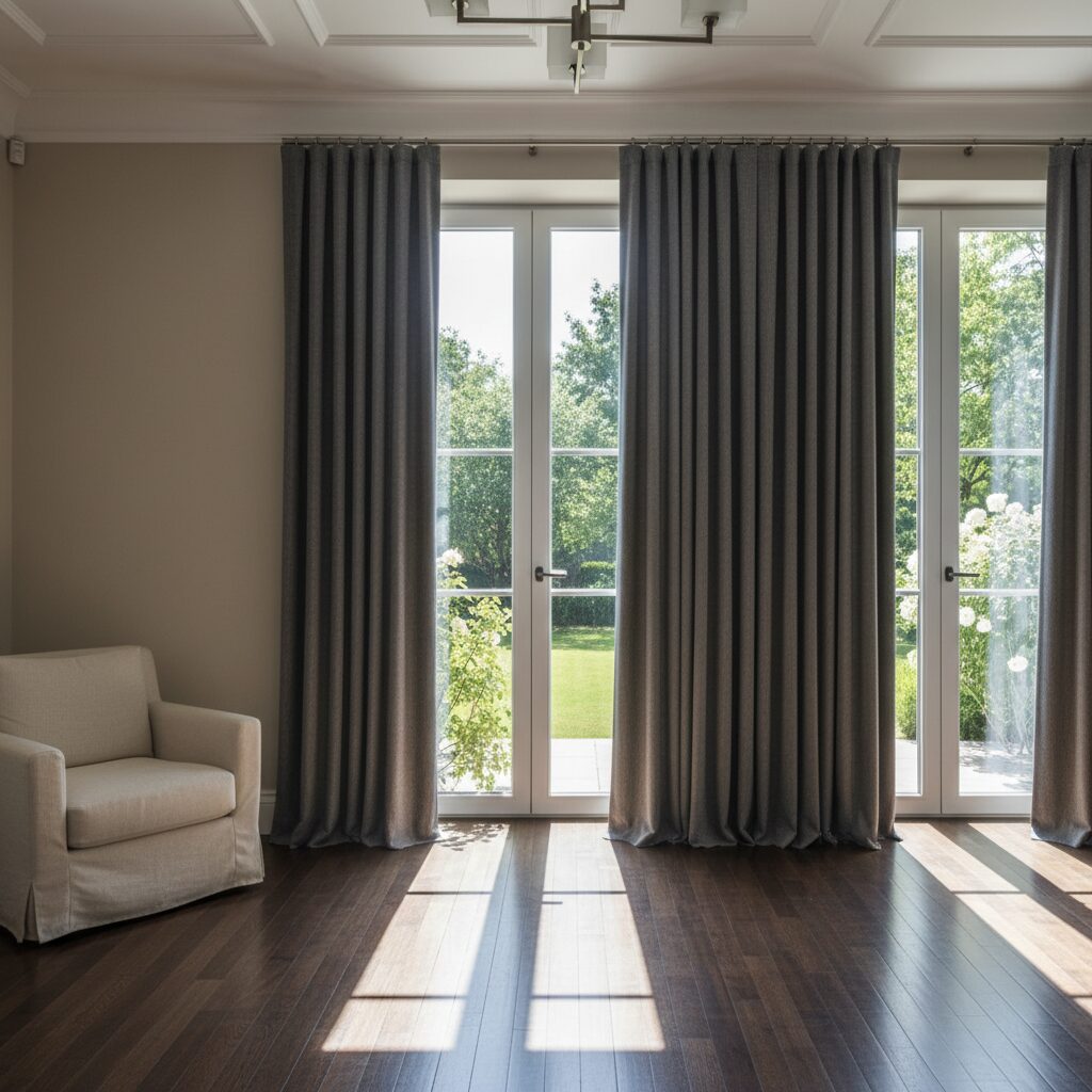 french door kitchen curtains