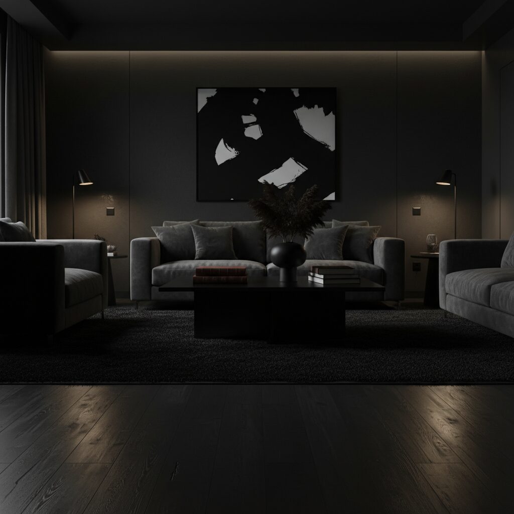 black living room ideas