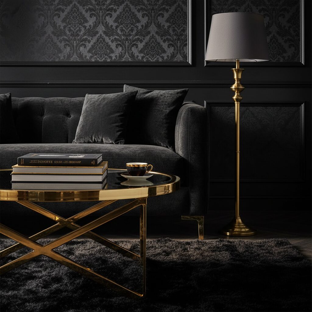 black living room ideas